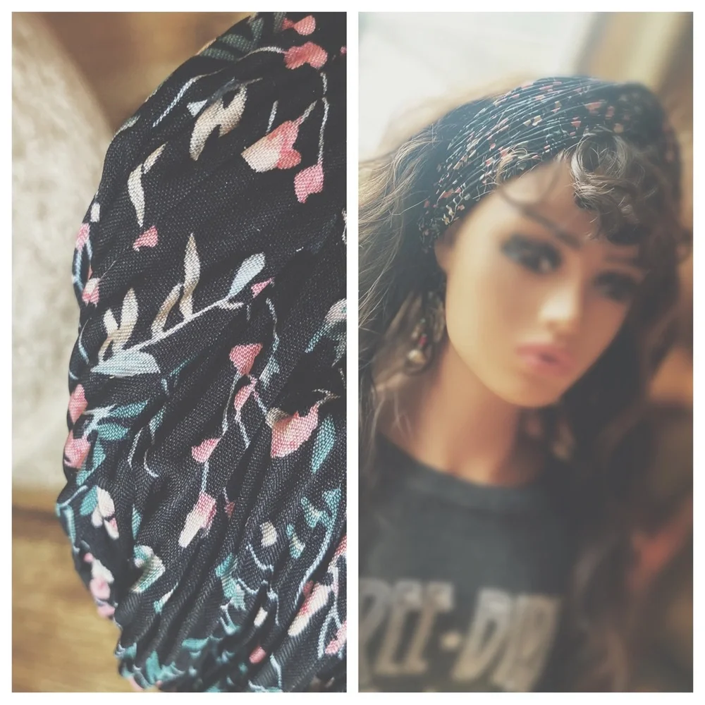 Artisan Made Headband & Neck Wrap Tiny Floral - Picture 7 of 10